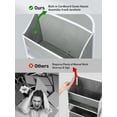 thumbnail image 3 of Pocket Hanging Organizer, Delamu 5-tier Over the Door Organizer for Diapers & Toys, Closet Door Organizer, Gray, 3 of 10