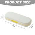thumbnail image 2 of 1 Pack Plastic Pencil Box with Lid Stackable Design and Stylish Office Supplies Storage Organizer Box, 22*8*4cm, 2 of 5