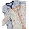thumbnail image 3 of Duck Duck Goose Newborn Baby Boy's Coveralls - 2 Pack Sleep and Play Quilted Baby Onesies (0-9M), 3 of 7