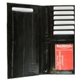 thumbnail image 2 of Womens Eel Skin Leather Deluxe Checkbook Wallet E 2575, 2 of 7