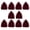 Wine red, variant on 10 Pcs Small Dices Pouch Drawstring Bag Velvets Jewelry Bag Tarot Rune Bag