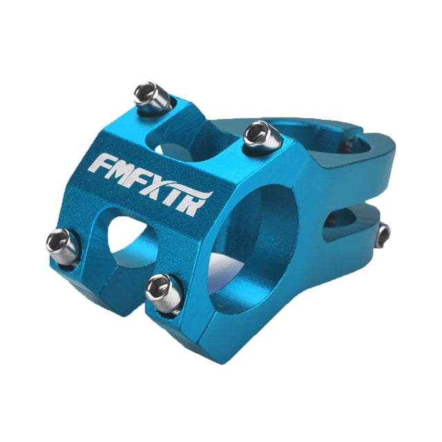 Naiovety Vástago de aleación de aluminio para bicicleta de montaña, 31,8mm, volante elevador de montaña, manillar corto, accesorios para Ciclismo azul