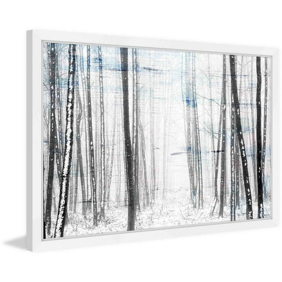 "Thin Trees" Framed Painting Print