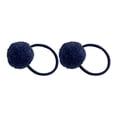 thumbnail image 1 of Worldwideelectro Bandas elásticas para el cabello con pompón de goma para bebés niñas Azul oscuro, 1 of 9
