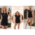 thumbnail image 5 of MOYIKO Womens Tank Tops Crew Neck Short Sleeve Summer Shirts Babydoll Peplum Tops Dressy Casual Blouses, 5 of 7