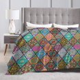 thumbnail image 4 of Boho Blanket Soft Cozy Fleece Collage Bohemian Throw Blankets for Couch Flannel Comfy Warm Blankets for Winter Women Men Adults Lightweight Microfiber Decorative Blanket 50x60 Inches (zzz), 4 of 6