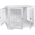 thumbnail image 4 of TRIXIE 32.7" Dog Crate, Wooden Indoor Kennel Furniture for Medium Dogs Up to 50 lb, White, 4 of 9