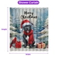 thumbnail image 5 of Merry Christmas Pitbull Enjoys Woofmas Winter Xmas Holiday Shower Curtain Terrier Dog Lover Waterproof Bathroom Bathtub Curtain - 02022, 5 of 5