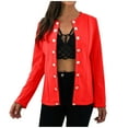 thumbnail image 1 of Pompotops Mode Femmes Manches Longues Solide Manteau Veste Blouse, 1 of 1