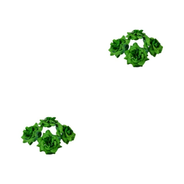 Guardoinrt 50pcs/set Stunning Bouquets With Soft Texture And Realistic Appearance Natural Looking Fiber Wide Application DIY Deep Green 4.5cm 2Set