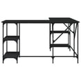 thumbnail image 2 of vidaXL Desk Black 139x139x75 cm Engineered Wood, 2 of 5