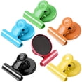 thumbnail image 1 of 6 PCS  Magnetic Metal Clips Memo Note Clip for Whiteboard Refrigerator。，, 1 of 5