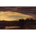 thumbnail image 2 of John Linnell 18x13 Gold Ornate Wood Frame and Double Matted Museum Art Print Titled - Evening, Storm Clearing off (1818-1819), 2 of 4