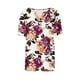 thumbnail image 4 of Camisetas Casuales de Mujer con Cuello en V Camiseta de Color Sólido, Manga Corta Casual Top para el Uso Diario, 4 of 4