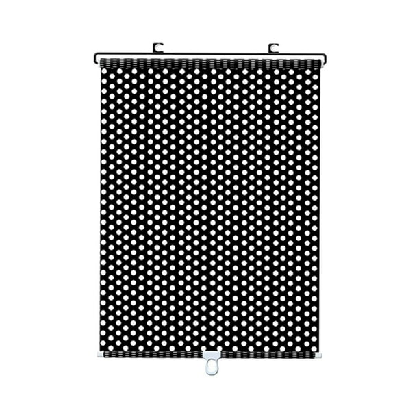 Cortina opaca universal con ventosa para balcón de coche 50x125cm Puntos Negros