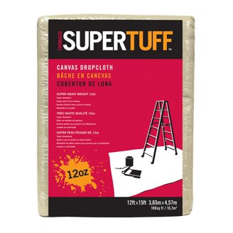 Bâche De Protection En Toile Naturelle 12 X 15 Pieds - Réutilisable - Neuf
