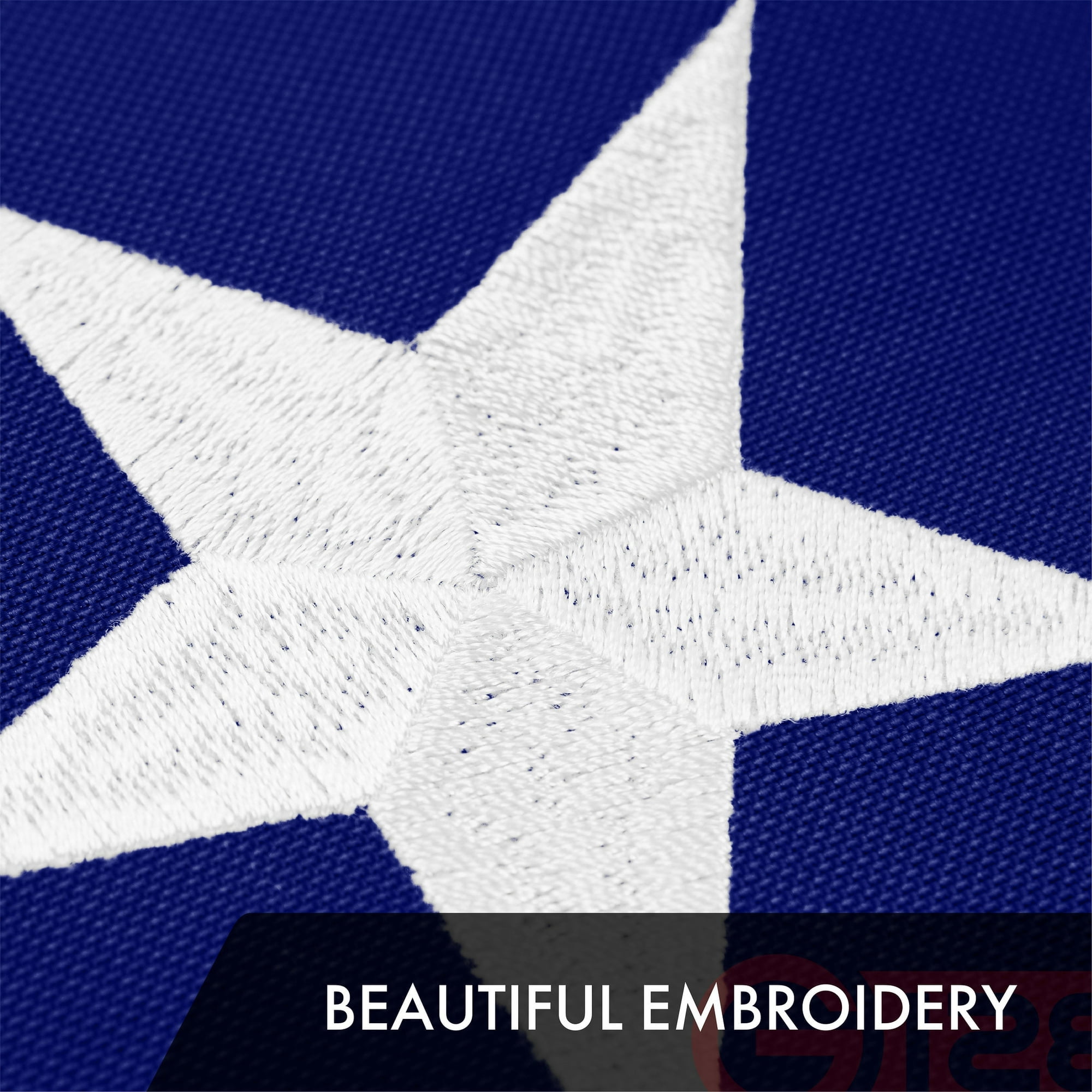 G128 Betsy Ross 1776 Flag | 3x5 Ft | ToughWeave Series Embroidered 300D Polyester | Historical Flag, Embroidered Design, Indoor/Outdoor, Brass Grommets