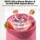 thumbnail image 3 of Licuadora portátil COKUNST 530 ml, recargable por USB, 6 cuchillas, rosa, 3 of 7
