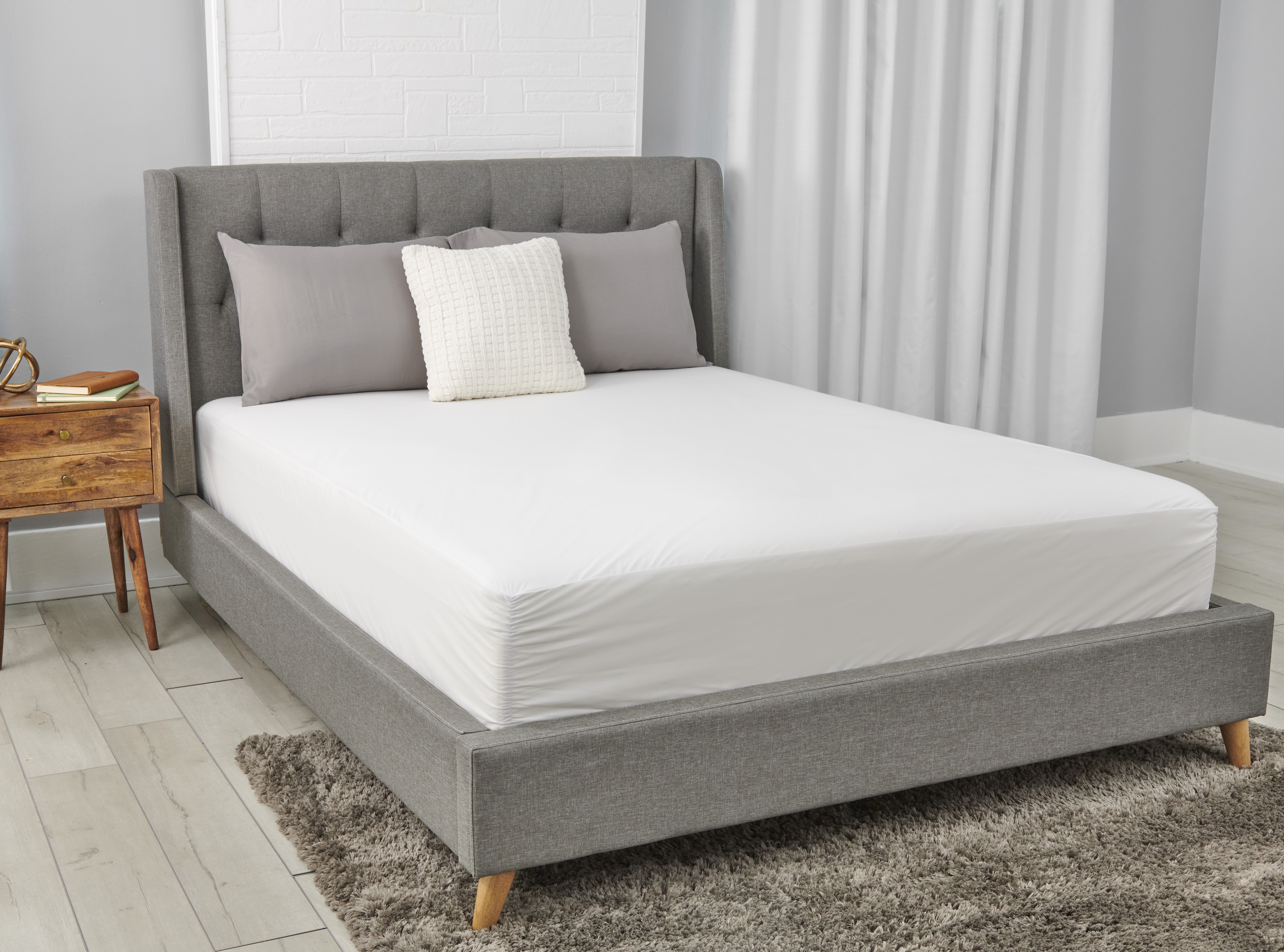 AllerEase Ultimate Cotton Top Mattress Cover Protector, Full- Zippered, Waterproof