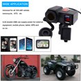 thumbnail image 3 of ZPAQI Motorcycle RV 12V Voltmeter Dual USB Charger Socket Voltage Temp Fast Charging, 3 of 11