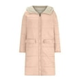 thumbnail image 4 of Veste Réversible, Manteau Long d'Hiver pour Femmes, Matelassé, Poches Zippées, Chaud, Élégant, Polyvalent, 4 of 7