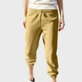 thumbnail image 3 of Owordtank Women's Joggers Pants with Pockets Drawstring Running Sweatpants Lounge Baggy Workout Pants Fall Clothes, 3 of 8