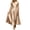 Khaki 10, variant on Karymi Easter Dresses for Women 2026 Solid Split V Neck Cap Sleeve Long Dress, Flared Swing A-Line Elegant Wedding Guest Bridesmaid Formal Party Gown Womens Dresses