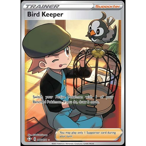 Pokemon Shining Fates Ultra Rare Bird Keeper #66