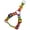 Multi-Colored, variant on Country Brook Petz® Rainbow Hearts Step-In Dog Harness, Small