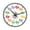 3034 black frame, variant on 8Inch Cartoon Wall Clock For Kids Early Education Telling Time Teaching Clock With Easy To Read Number Time Management