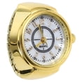 thumbnail image 3 of 1 elegante reloj de dedo con minianillo de cuarzo, joyería para hombres y mujeres (dorado), 3 of 5
