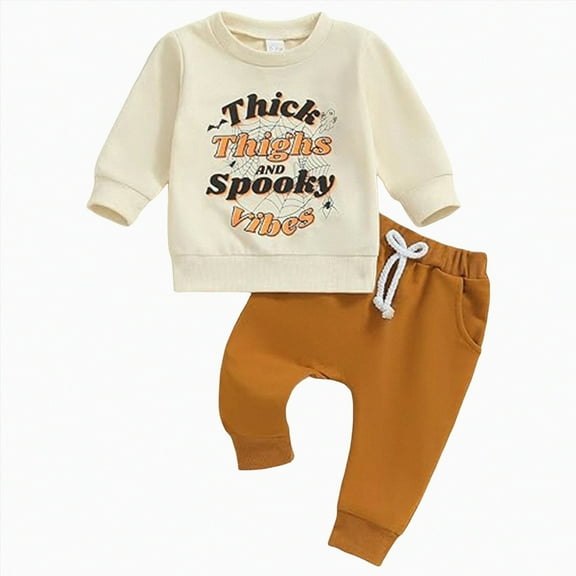 HCNTES Toddler Baby Boy Fall Winter Outfit Toddler Baby Boy Long Sleeve Crewneck Shirts Shorts Fall Winter Clothes toddler boys winter clothes 24 months(Beige,12-18 Months)