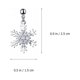 thumbnail image 5 of ColoMX 1 par de pendientes elegantes con forma de copo de nieve para mujer y niña, decoración de orejas, 5 of 8