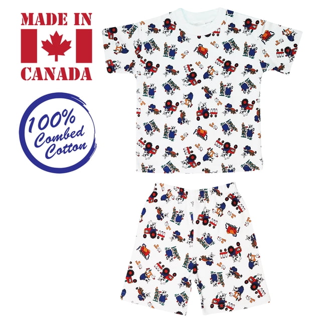 Exian Vals Kids 2-piece, T-Shirt & Elastic Shorts, 4 Years, Farm