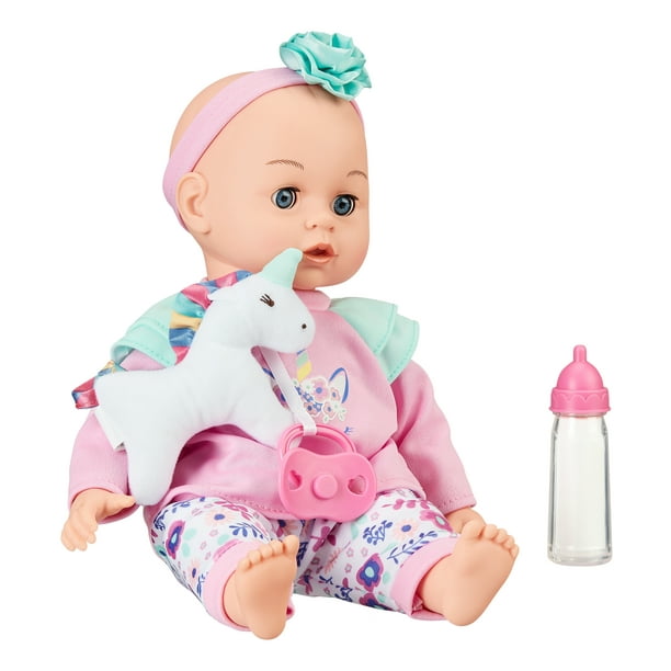 gatear compacto Negrita My Sweet Love Sweet Baby Doll Toy Set, 4 Pieces - Walmart.com