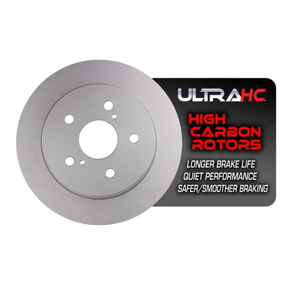 UltraHC Coated High Carbon Brake Rotor, Rear UR020587, Toyota C-HR 2021-2019
