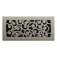 thumbnail image 5 of Imperial 4in x 10in Wonderland Style Brushed Nickel Metal Rectangular Floor Register (5 PACK), 5 of 5