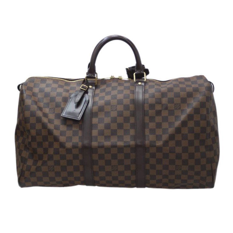 Pre-Owned LOUIS VUITTON Keepall 50 Boston Bag Damier Ebene N41427 