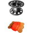thumbnail image 2 of Almencla Scuba Diving Finger Spool & 50m Strength Dive Reel Line High Visibility Orange Gray + Fluo Orange, 2 of 8