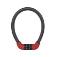 thumbnail image 1 of Flexible Bike Lock Anti-theft 5 Digit Password Ring Coiled Security Cable Ring Chain Number Thickened Locks Helmet Padlock Bicycles Scooter Long/Red, 1 of 9