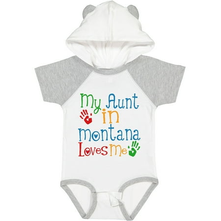 

Inktastic My Aunt in Montana Loves Me Gift Baby Boy or Baby Girl Bodysuit