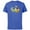 Royal Heather, variant on Disney Mickey Donald Goofy and Pluto Pals - Short Sleeve Cotton T-Shirt for Adults - Customized-Black