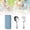 Blue, variant on 304 Stainless Steel Fork And Spoon Set Outdoor Picnic Camping Travel Portable Tableware Set Dining Table Set round Small round Table Mats Washable Teal Small round Table Mat Place Mates for Tables