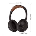 thumbnail image 3 of Auriculares inalámbricos Bluetooth sobre la oreja | Subwoofer Bass Stereo | Diseño ergonómico plegable | IPX4 a prueba de agua | Bluetooth 5.3 | Carga tipo C | Alcance de 15 m | 6-20 horas de tiempo, 3 of 8