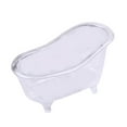 thumbnail image 3 of Mini Bathtub Soap Dish Holder Miniature Decorative Multifunctional Vintage Small Soap Tray for Tabletop Bathroom Shower Dresser , Clear, 3 of 10