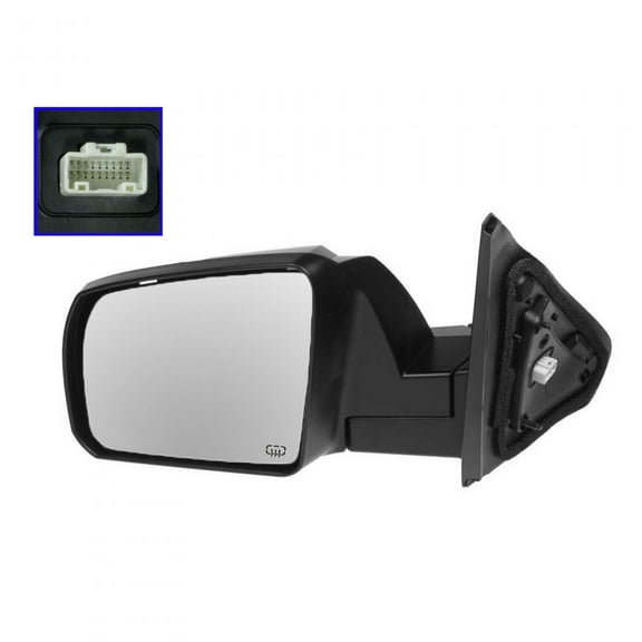 TRQ Power Heated Side View Mirror w/ Smooth Cap Driver LH for Sequoia Tundra MRA04809 Fits select: 2007-2013 TOYOTA TUNDRA, 2008-2013 TOYOTA SEQUOIA