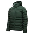 thumbnail image 6 of Mens Quilted Jackets Winter Plus Size Windproof Hooded Long Sleeve Solid Color Full Zipper Casual Daily Warm Comfortable Padded Jacket for Outdoor Sports, 6 of 6