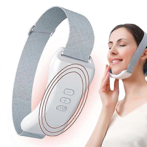 Masajeador eléctrico para moldear el rostro en forma de V, instrumento de belleza para lifting facial con microcorriente EMS, masajeador eléctrico para papada, masajeador facial en forma de V.