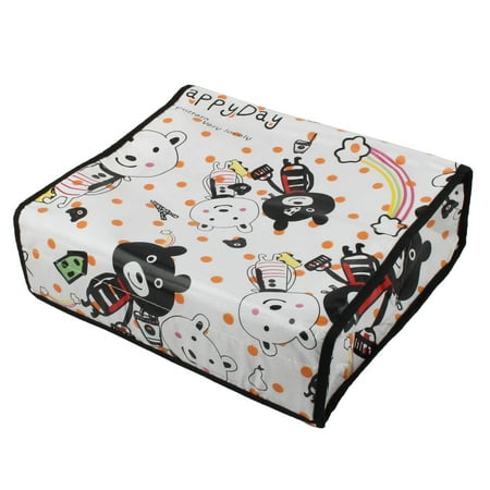 Garment Storage Boxes - Woman Garment Organizer Animal Pattern Underwear Bra Box Storage Case White