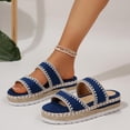 thumbnail image 4 of Caywon Women's Wedge Sandals Flat Open Toe Non Slip Slides Comfortable Chunky Low Heel Beach Sandals Slide Sandals Comfortable Casual, 4 of 7